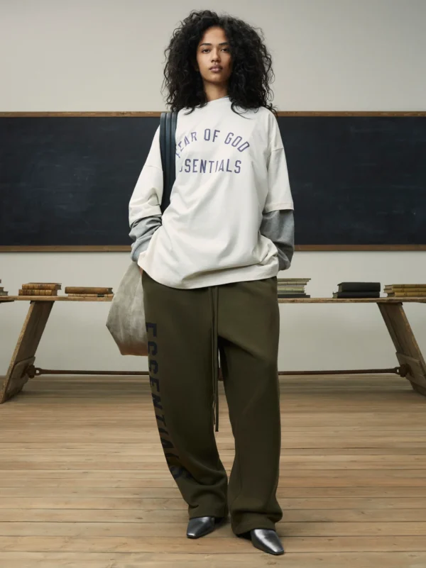 ESSENTIALS Jersey Crewneck Tee Shell - Image 2