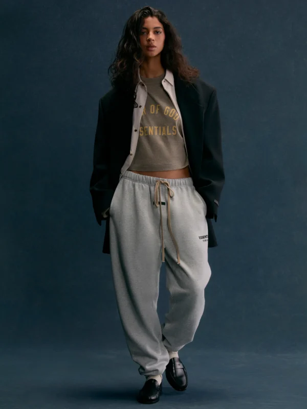 Fleece Essential Sweatpant Grey - Image 3